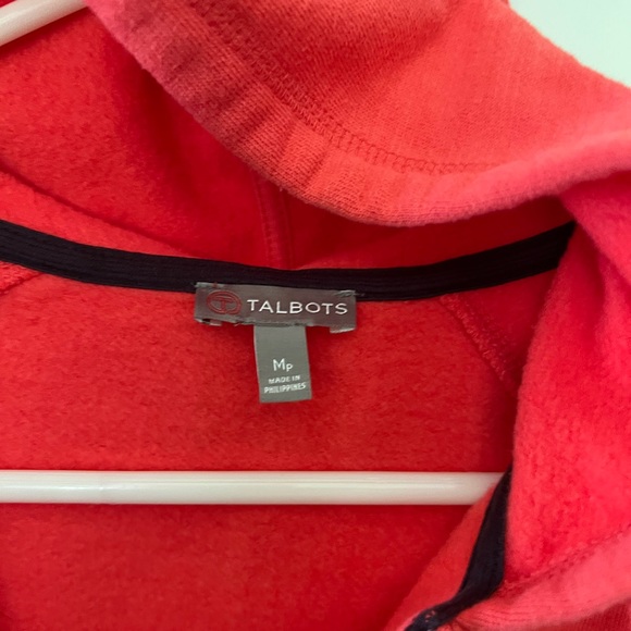 Talbots Light weight zip up sweatshirt with hood - Picture 2 of 3